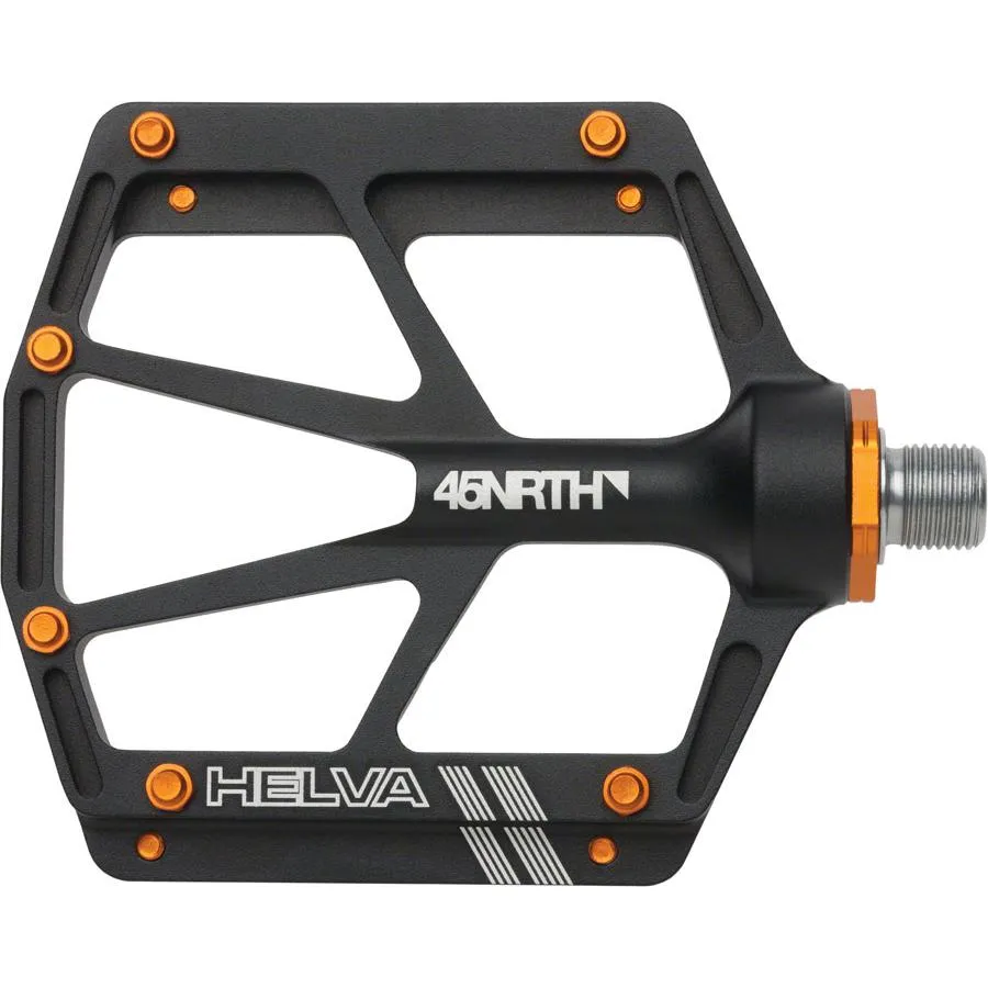 45NRTH HELVA Aluminum Flat Pedal Black - Closeout