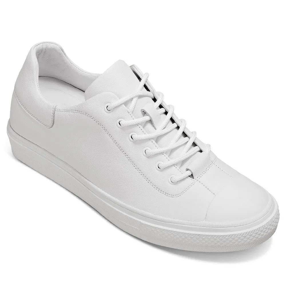 6 CM/2.36 Inches CMR CHAMARIPA  Elevator Shoes for Men - Step Up Your Style with 2.36 Inches of Height in White Casual Sneakers