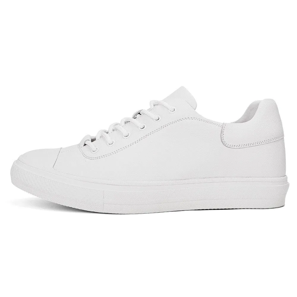 6 CM/2.36 Inches CMR CHAMARIPA  Elevator Shoes for Men - Step Up Your Style with 2.36 Inches of Height in White Casual Sneakers