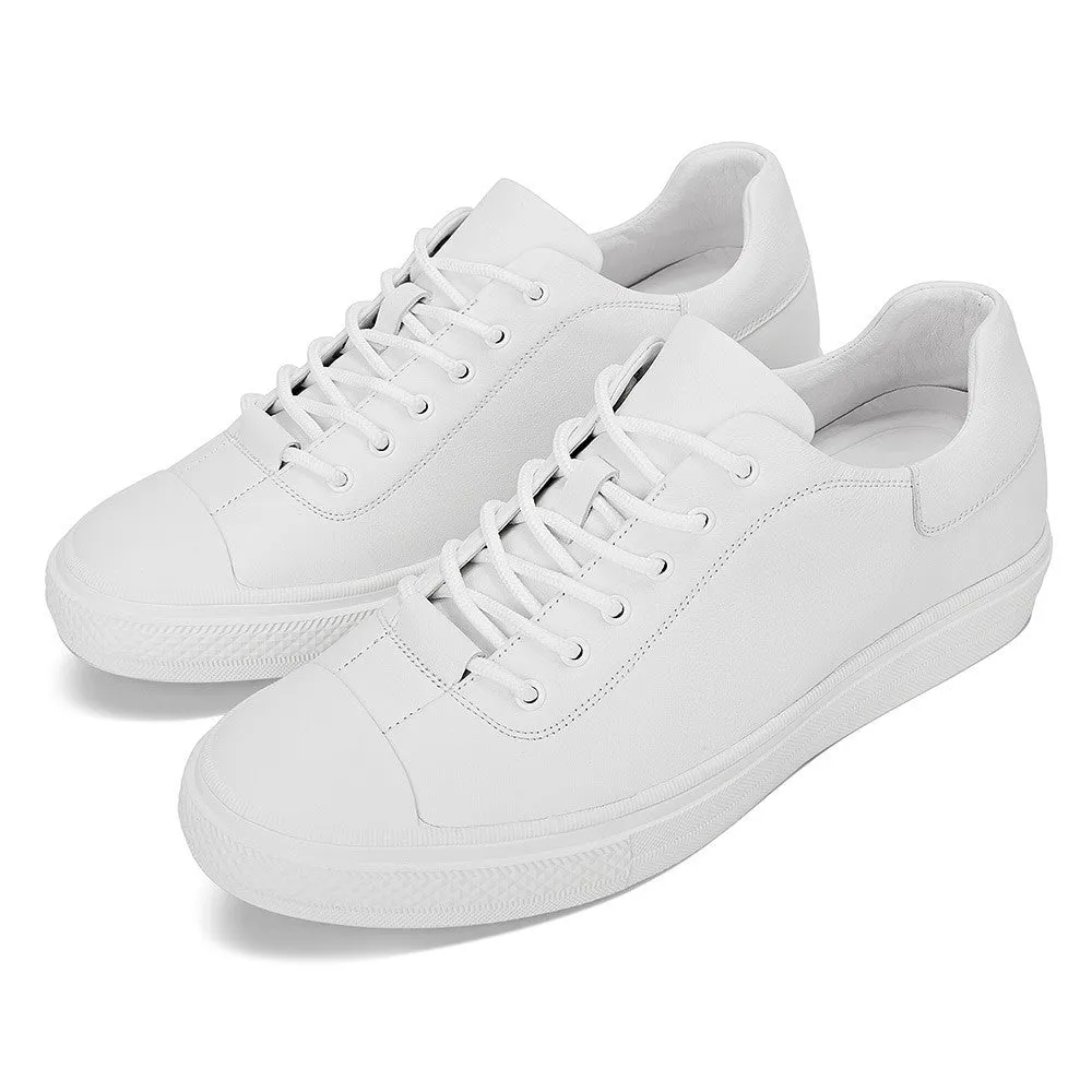 6 CM/2.36 Inches CMR CHAMARIPA  Elevator Shoes for Men - Step Up Your Style with 2.36 Inches of Height in White Casual Sneakers