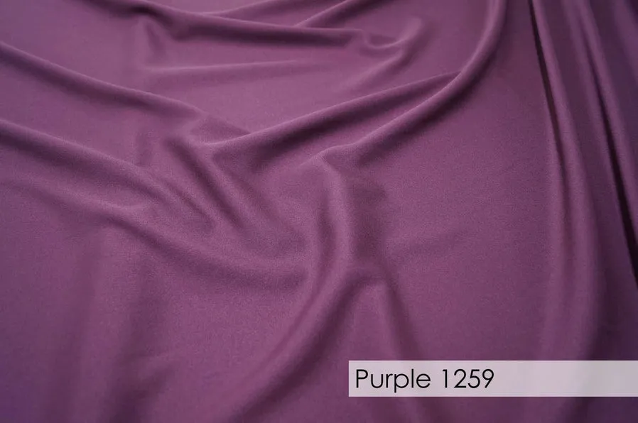 70pcs - Polyester Poplin - 6"x108" Sash w/ Straight Ends - Purple 1259