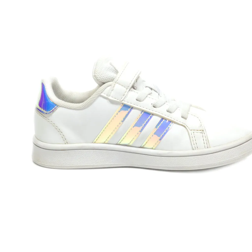 Adidas Neo Grand Sneakers Leather White Colour For Kids