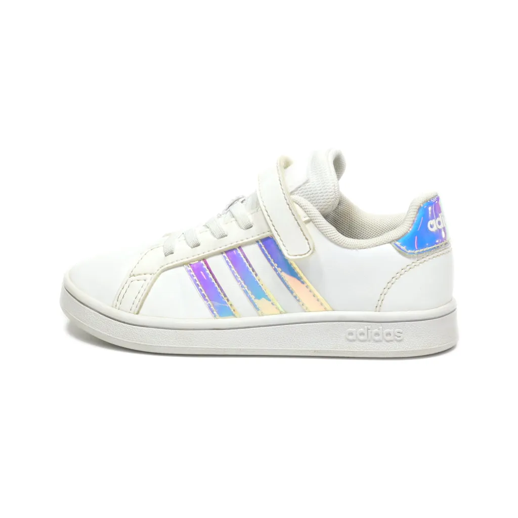 Adidas Neo Grand Sneakers Leather White Colour For Kids