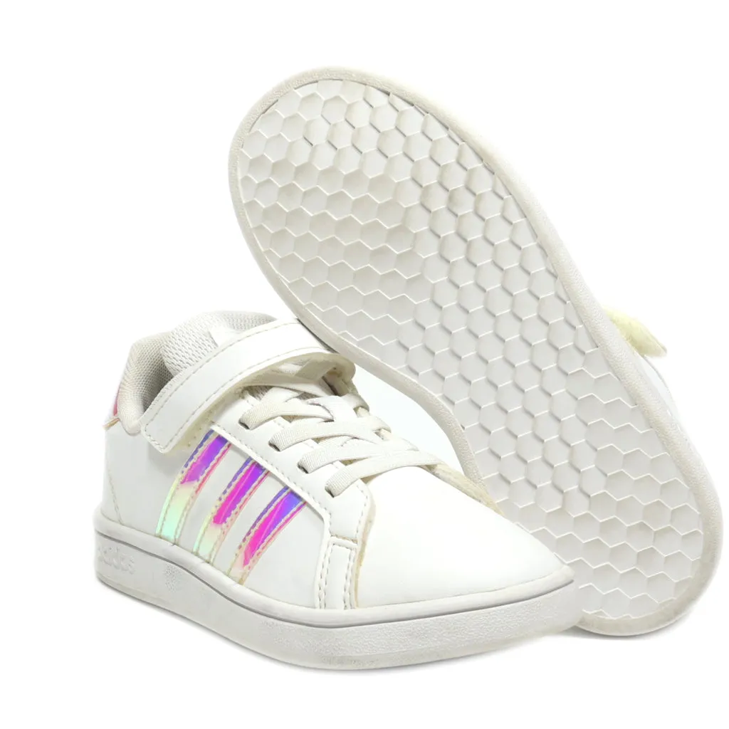 Adidas Neo Grand Sneakers Leather White Colour For Kids