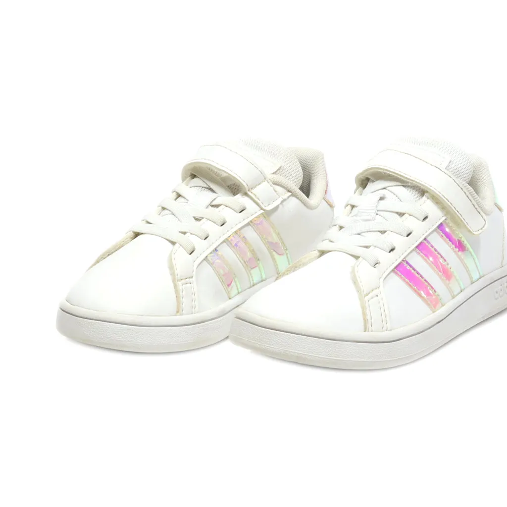 Adidas Neo Grand Sneakers Leather White Colour For Kids