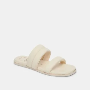 Adore Sandals - Ivory Leather (Sizes 9, 10)