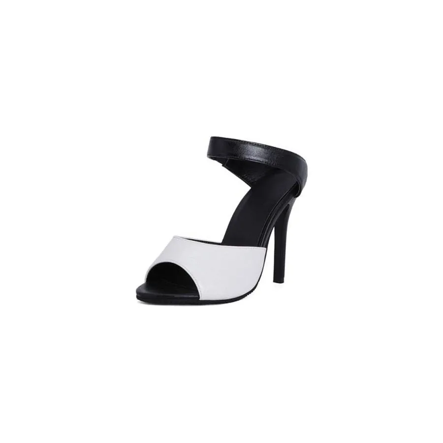 AlliChic Exotic Strap Heel Sandals