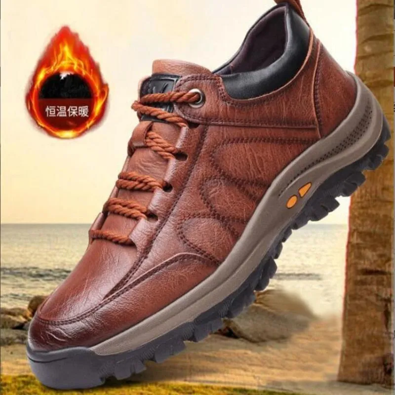 Amozae  Autumn Casual Men Leather Shoes Quality Men's Casual Sneakers Designer Bussiness Outdoor Shoes For Man Driving Work Shoe