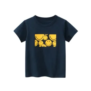 Baby Boy Printed Pattern Solid Color T-Shirt In Summer by MyKids-USA™