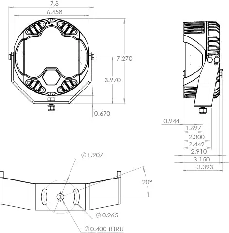 Baja Designs LP6 Pro, LED