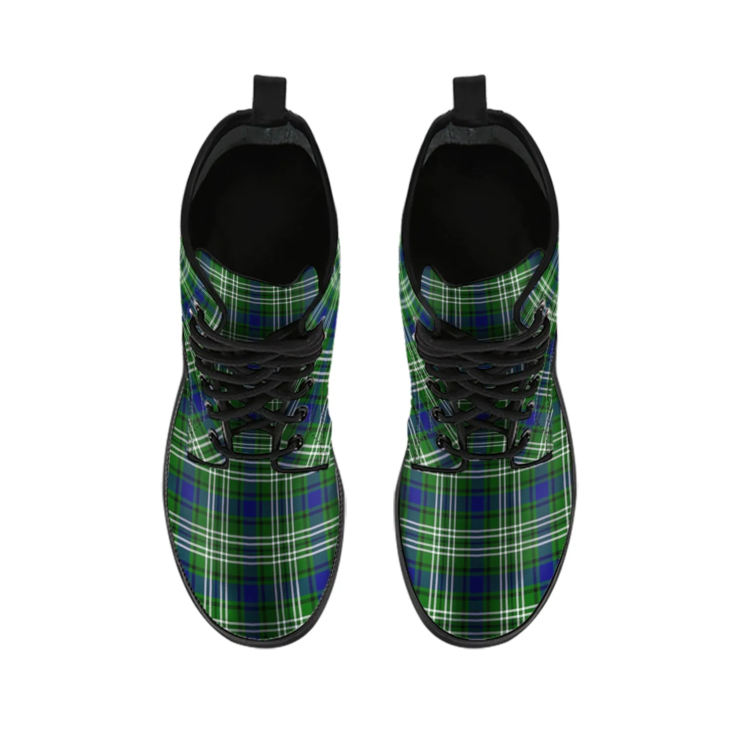 Blackadder Tartan Leather Boots