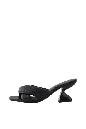 Briella Croco Sandal - Black