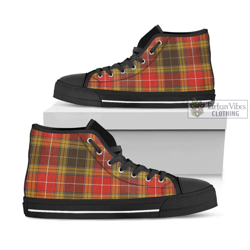 Buchanan Old Set Weathered Tartan High Top Shoes