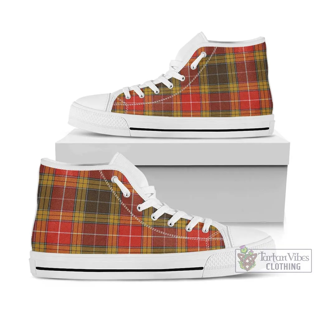 Buchanan Old Set Weathered Tartan High Top Shoes