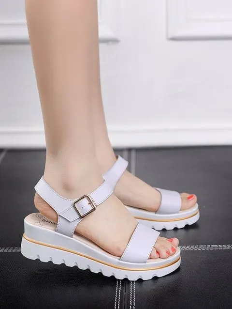 Charming Breathable Platform Sandals