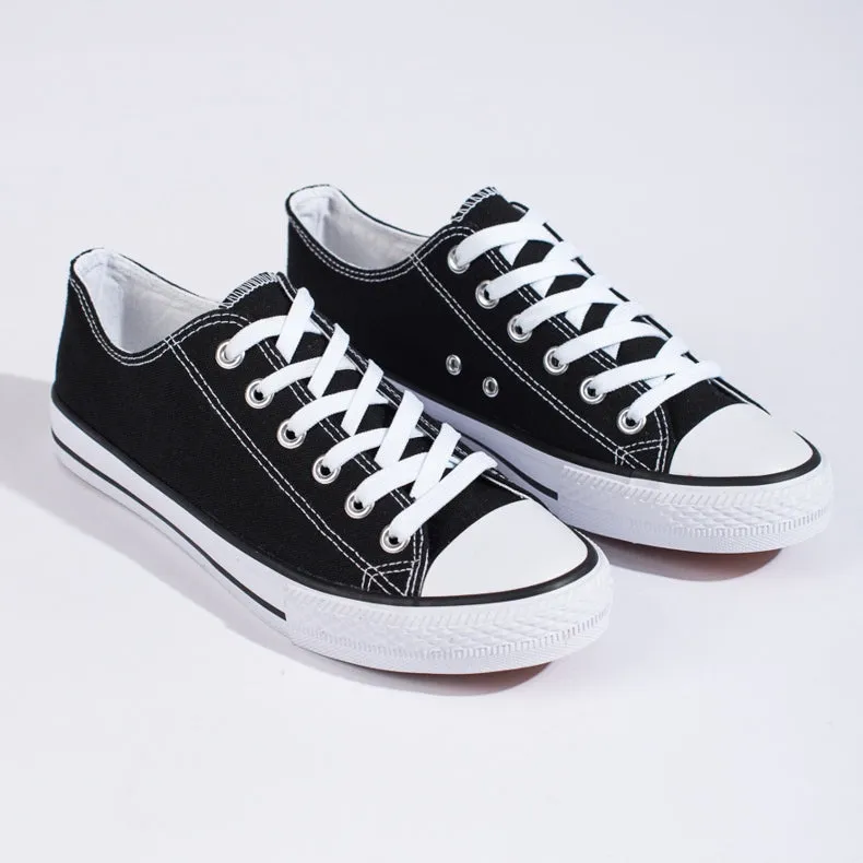 CONVERSE LOWS - BLACK WHITE