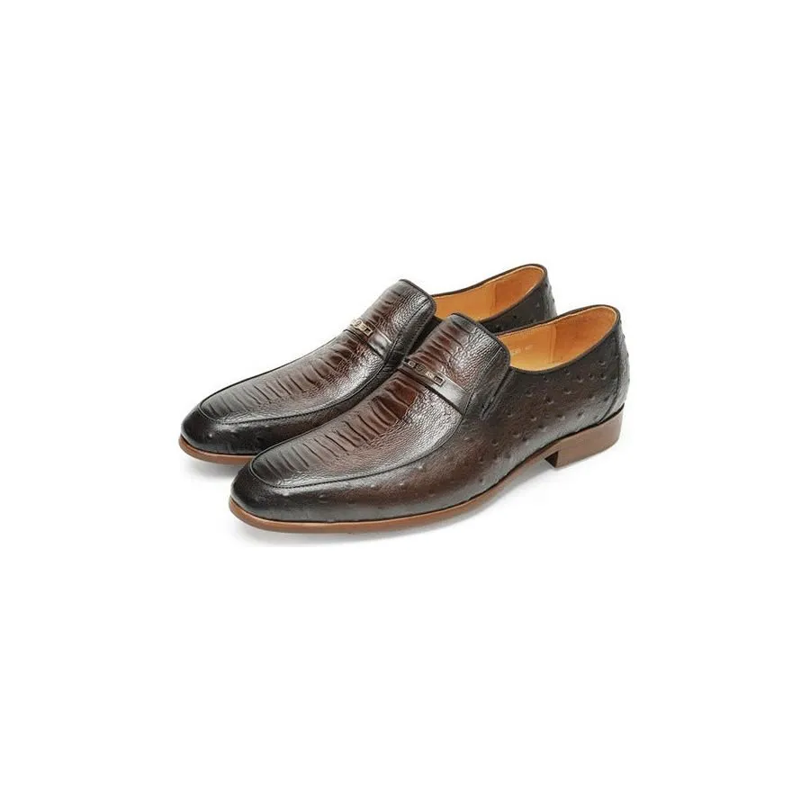 CrocLuxe Exotic Crocodile Lace-up Formal Loafers