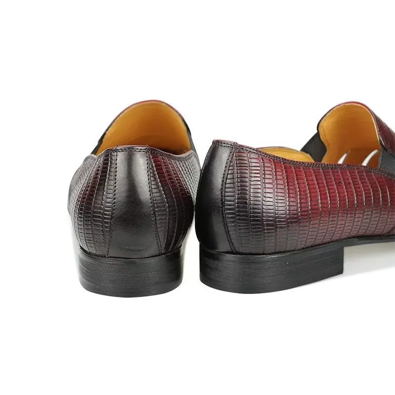 CrocoLuxe Exotic Metal Toe Slip-On Loafers