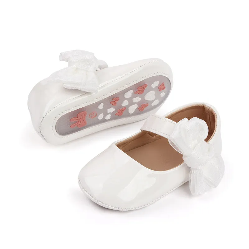 Cute Baby Girl Patent Leather Bowknot Toddler Shoes 0-1 Years Old Baby's Shoes Spring And Autumn