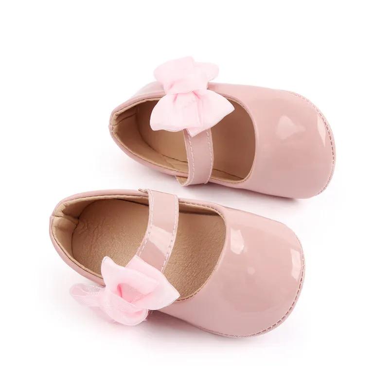 Cute Baby Girl Patent Leather Bowknot Toddler Shoes 0-1 Years Old Baby's Shoes Spring And Autumn