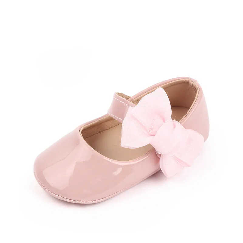 Cute Baby Girl Patent Leather Bowknot Toddler Shoes 0-1 Years Old Baby's Shoes Spring And Autumn