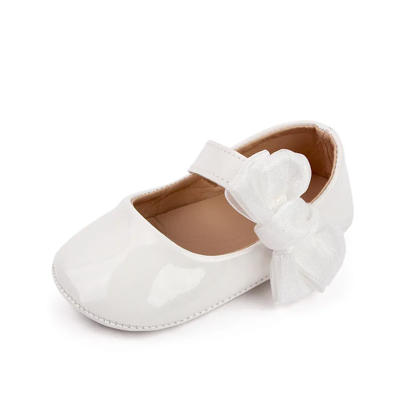 Cute Baby Girl Patent Leather Bowknot Toddler Shoes 0-1 Years Old Baby's Shoes Spring And Autumn