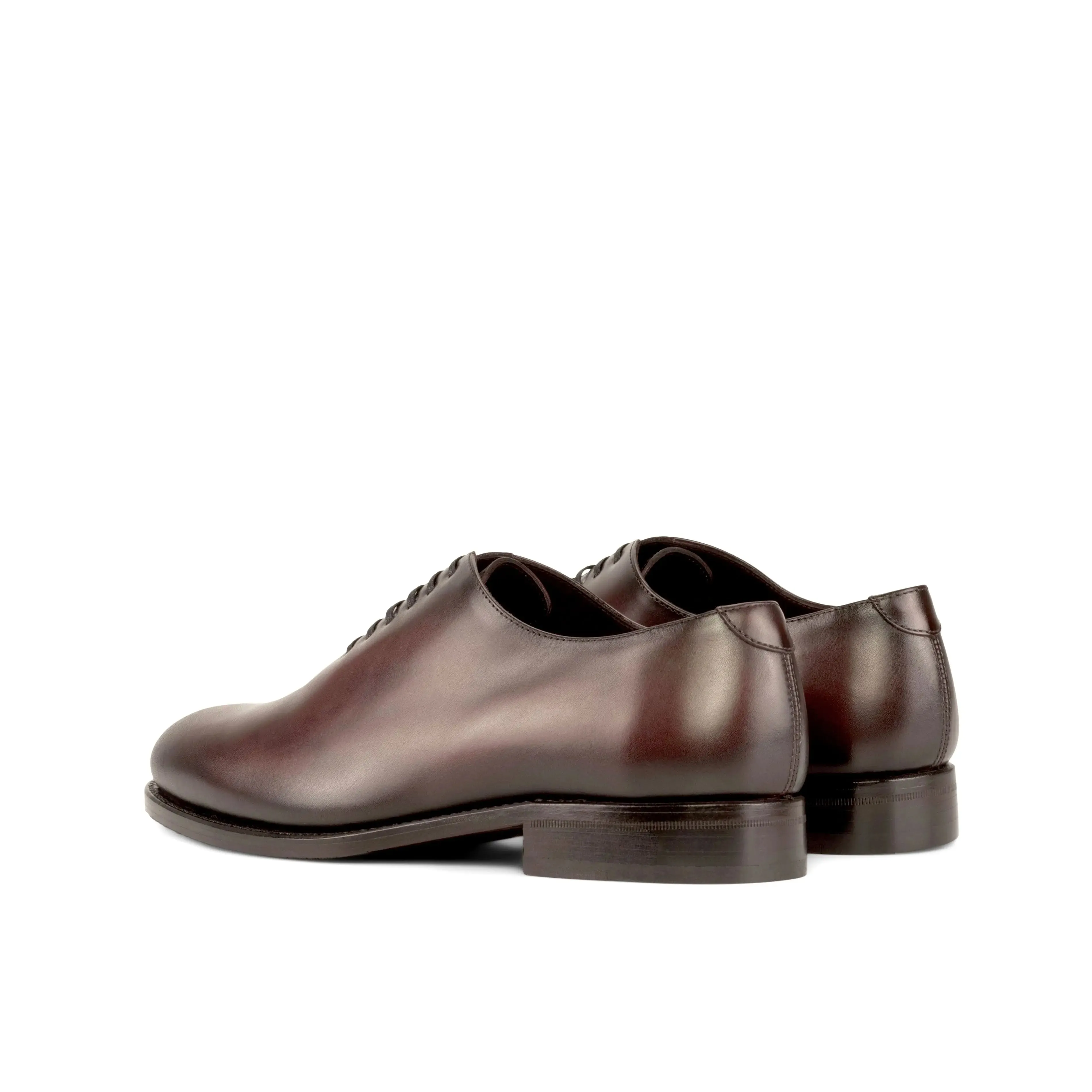 DapperFam Giuliano in Burgundy Men's Italian Leather Whole Cut