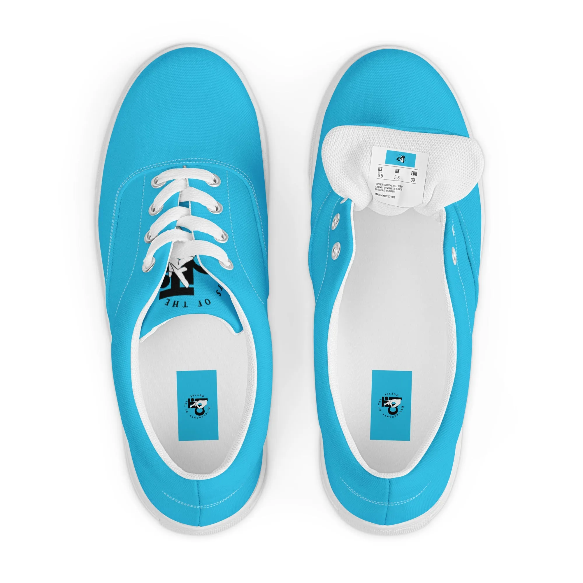 Descendants of the Island Blue Sky Women’s lace-up canvas shoes