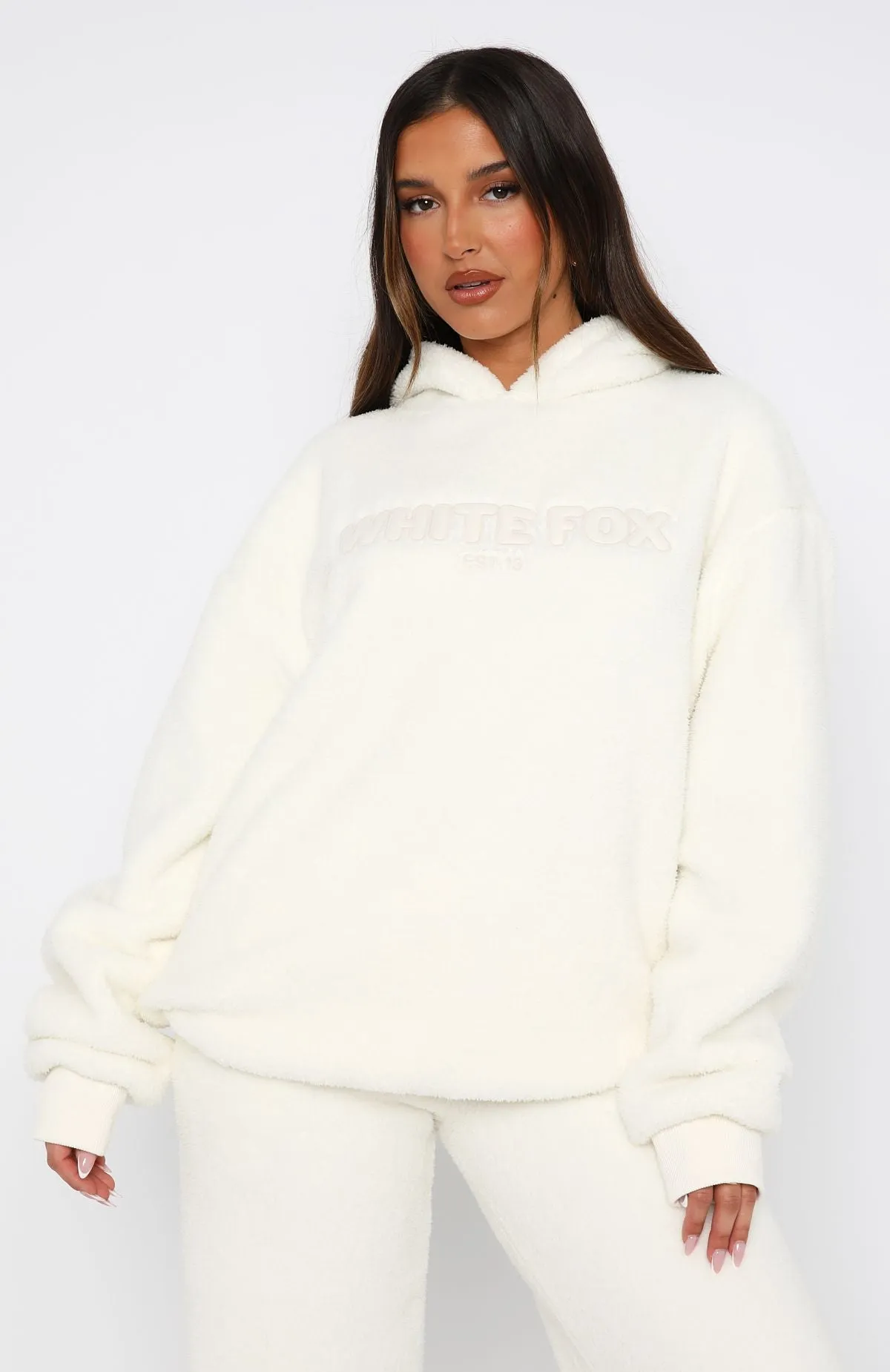 Don't Lose Me Oversized Hoodie Off White