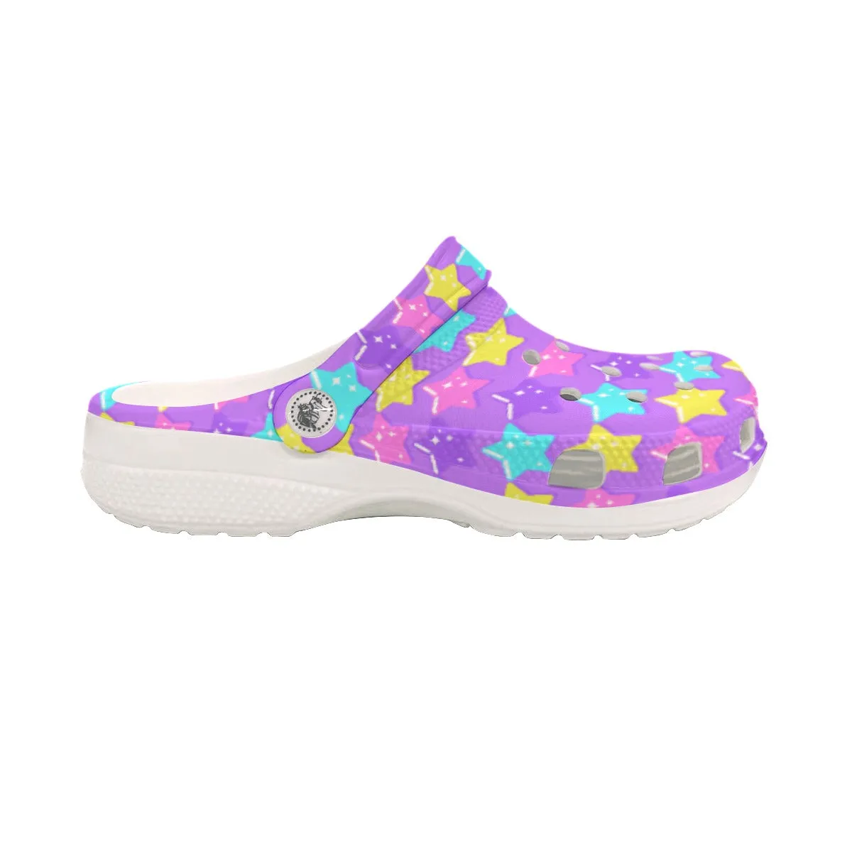 Electric Star Wave Purple Classic Clogs Men's Shoes