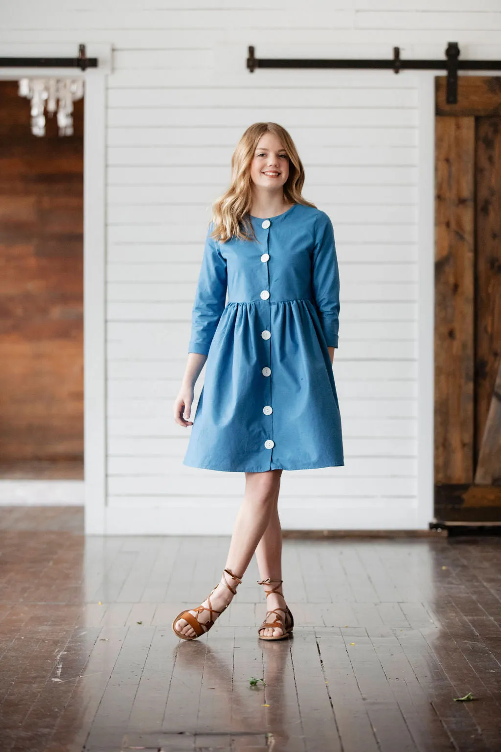 Frankie Dress - Bright Blue