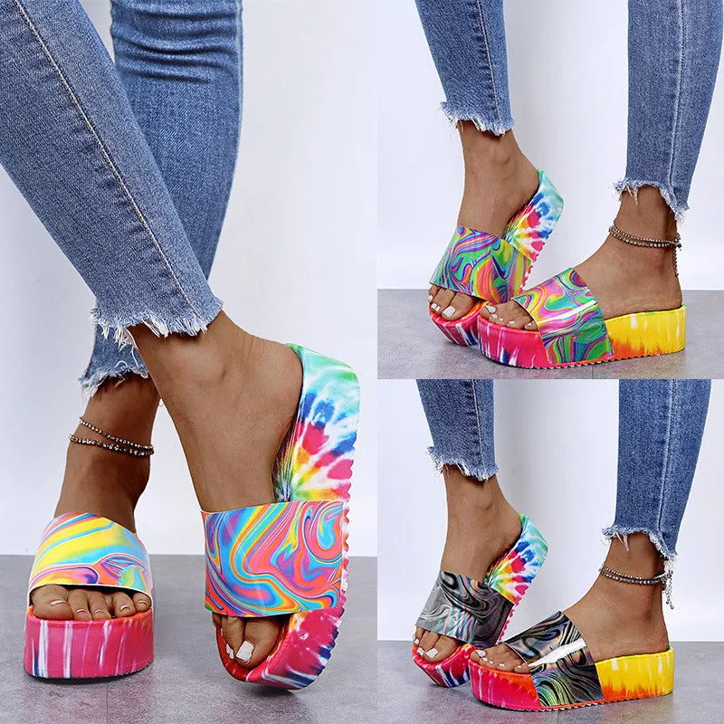 Graphic Print Air Walker Women's Sandals