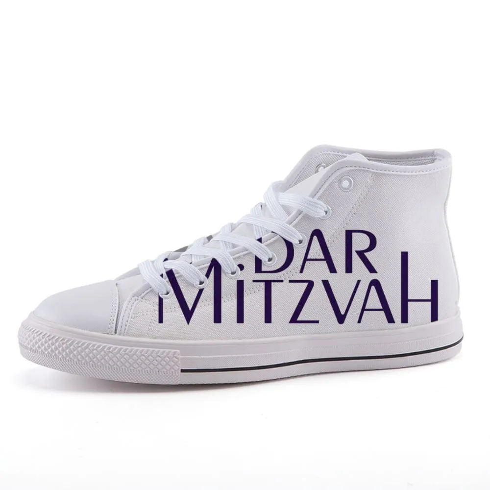 High-top fashion canvas Bar Mitzvah shoes