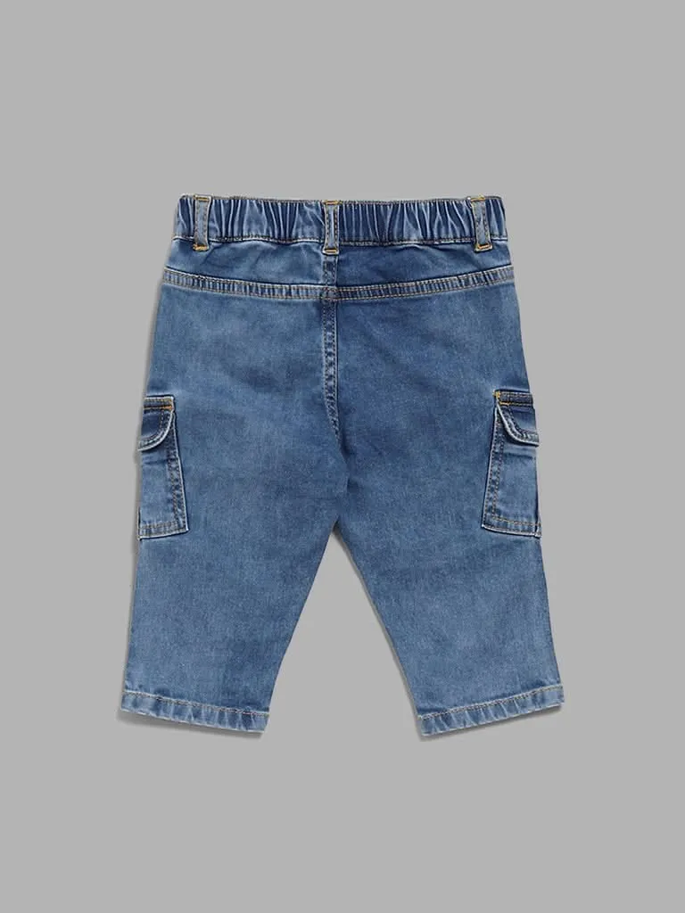 HOP Baby Blue Bear Jeans