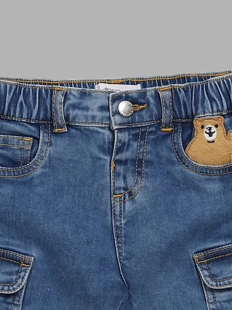 HOP Baby Blue Bear Jeans