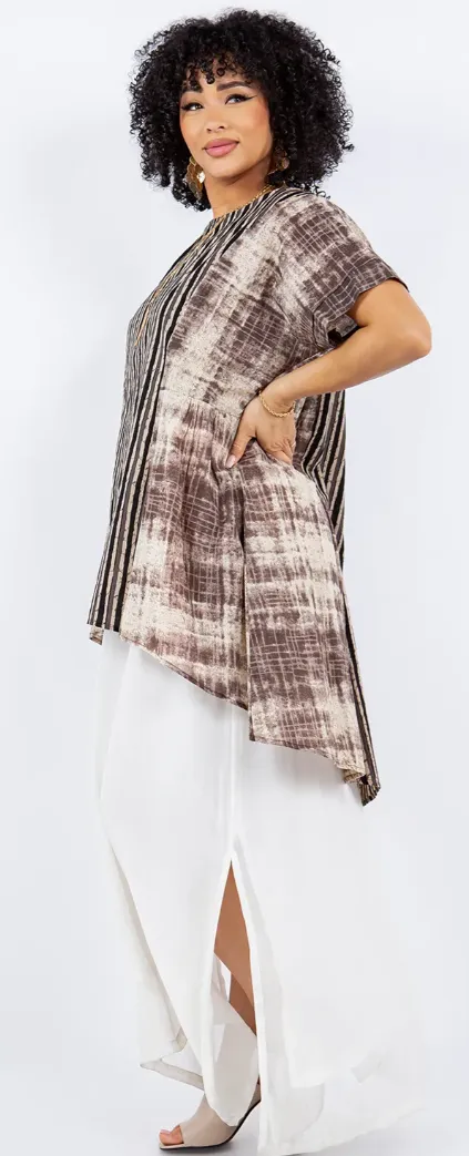 I'm so Zen Tunic Top Boho Hippie Chic Resort Wear Sml-2X