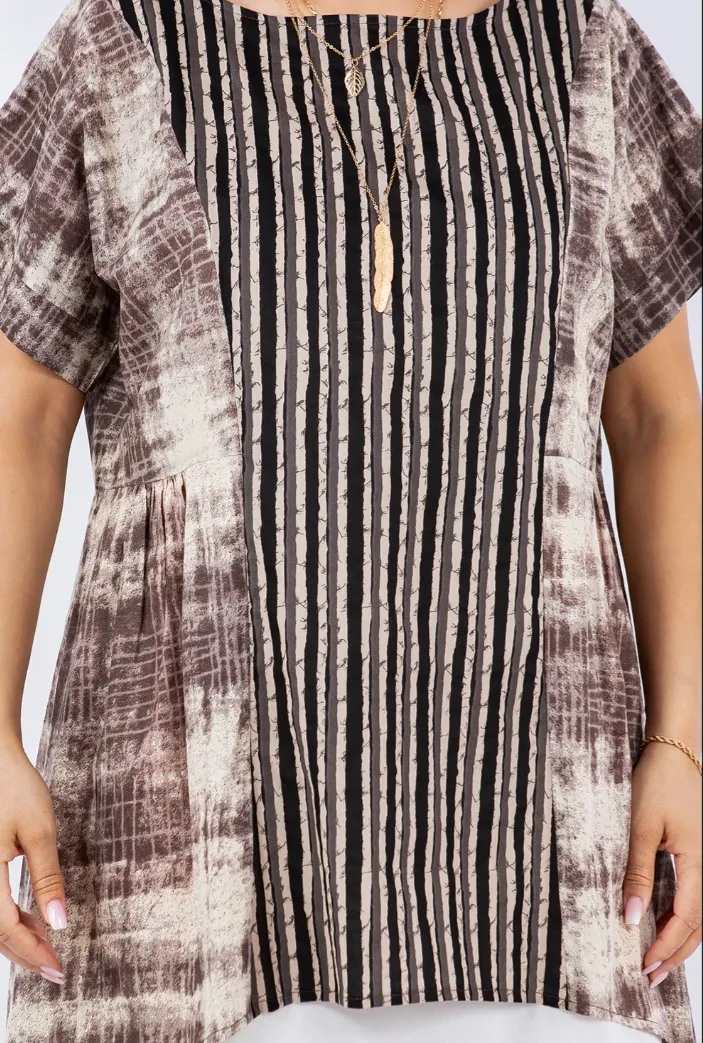 I'm so Zen Tunic Top Boho Hippie Chic Resort Wear Sml-2X