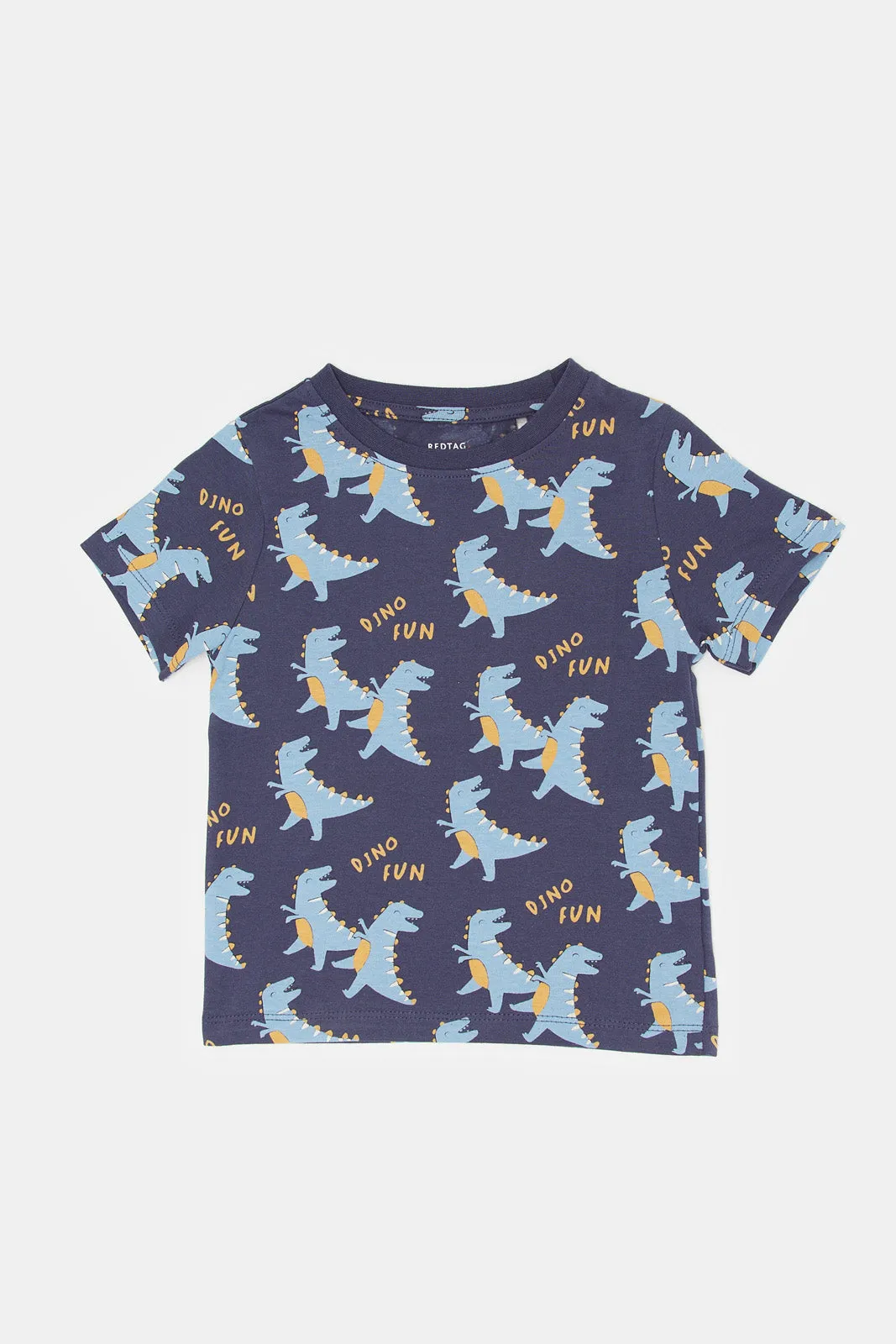 Infant Boys Navy Dino T-Shirt