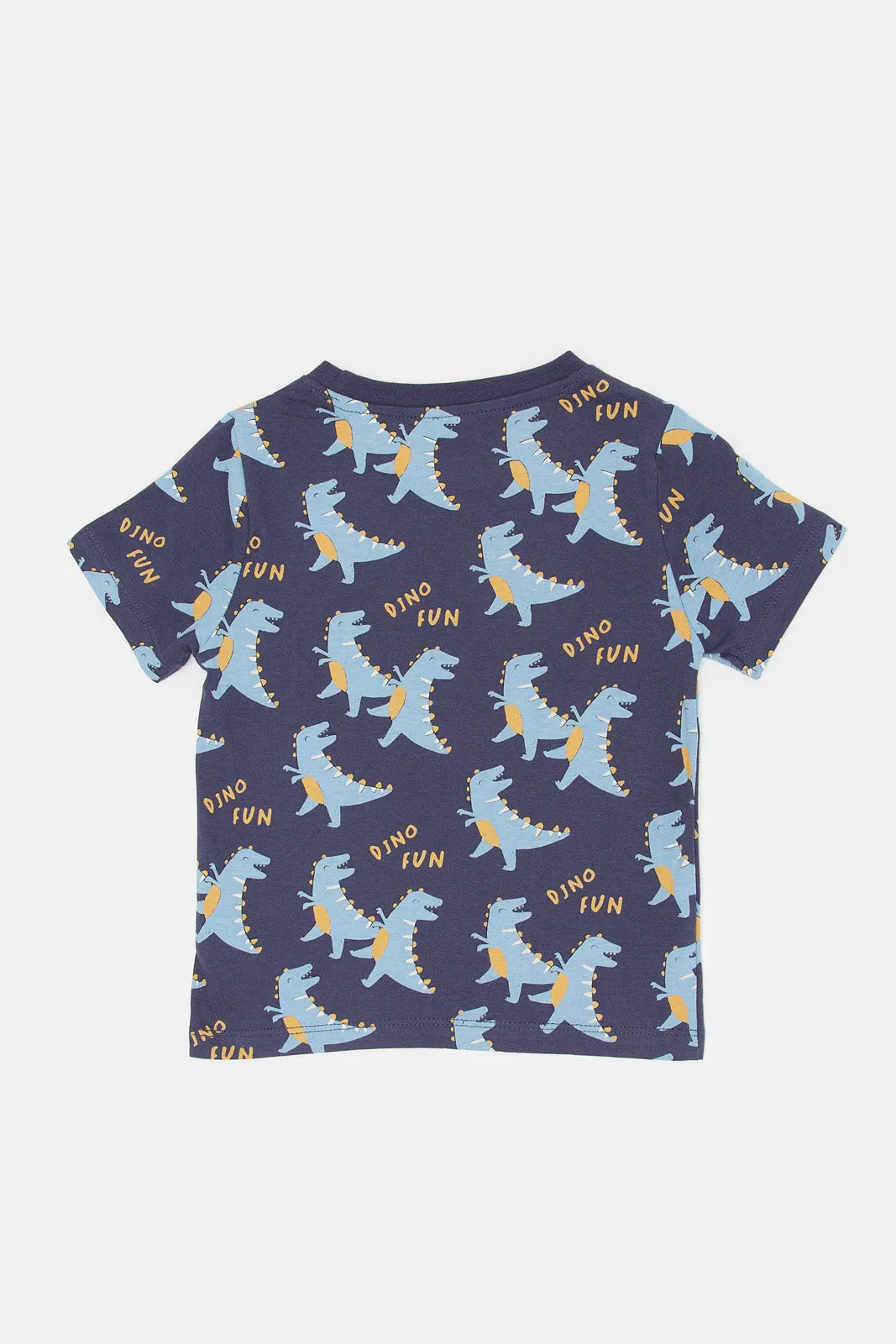 Infant Boys Navy Dino T-Shirt