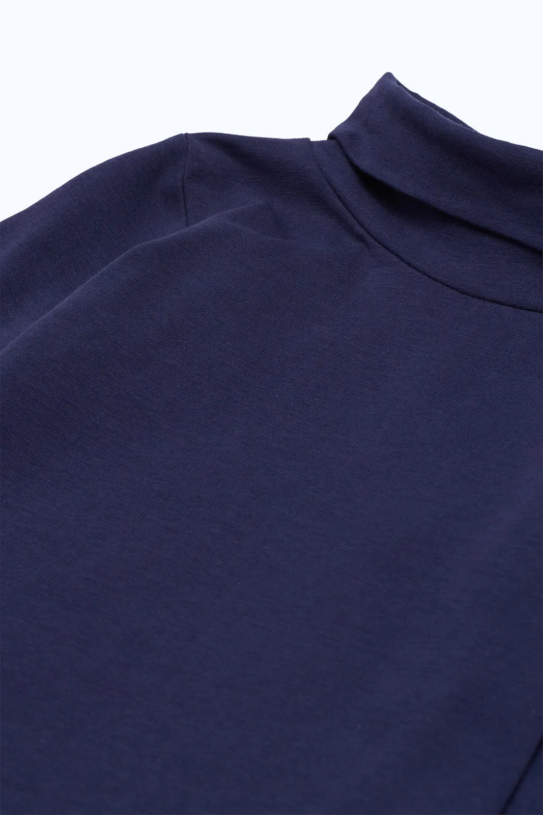 Infant Boys Navy Turtle Neck T-Shirt