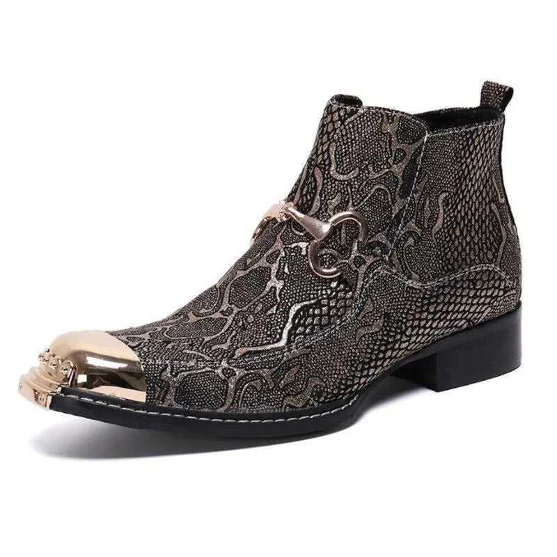 Italian Serpenté Dress Loafers