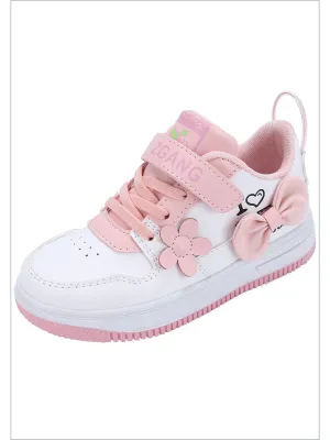 Keep It Pink Flower High-Top Sneakers By Liv and Mia