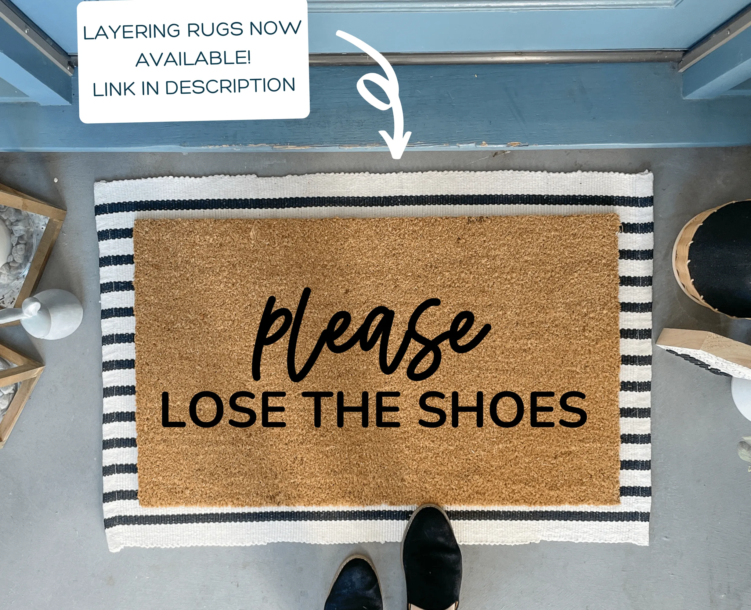 Lose the Shoes Welcome Mat