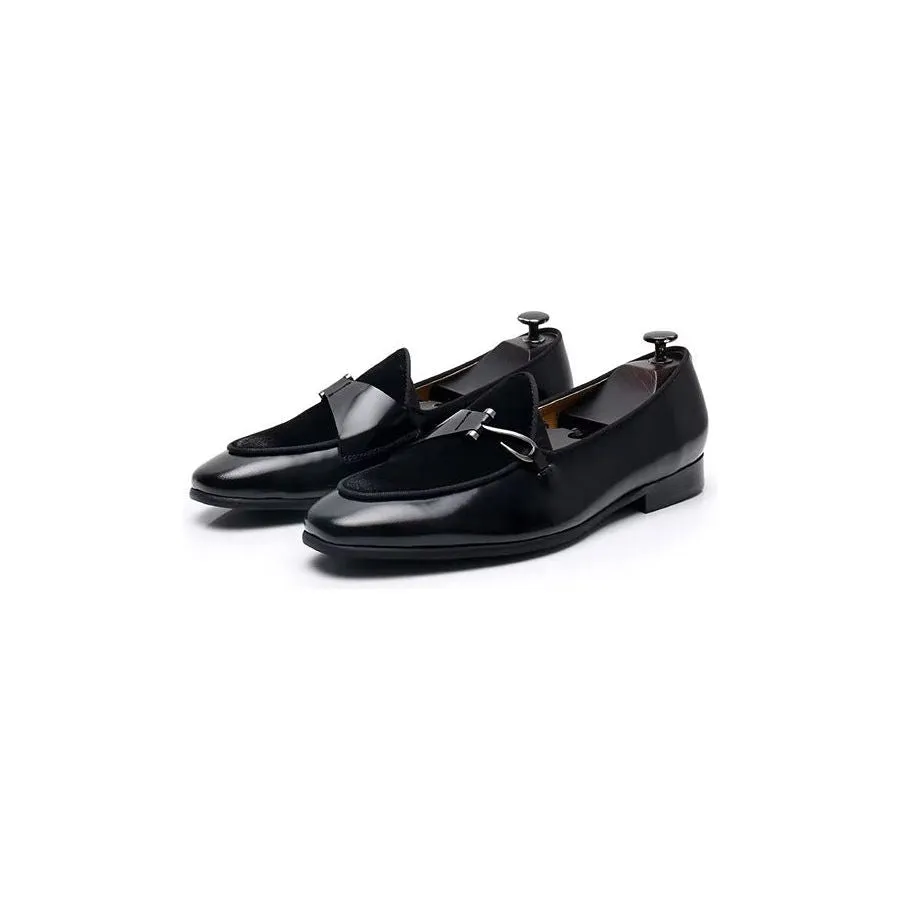 LuxeLeather Classic Brogue Slip-Ons