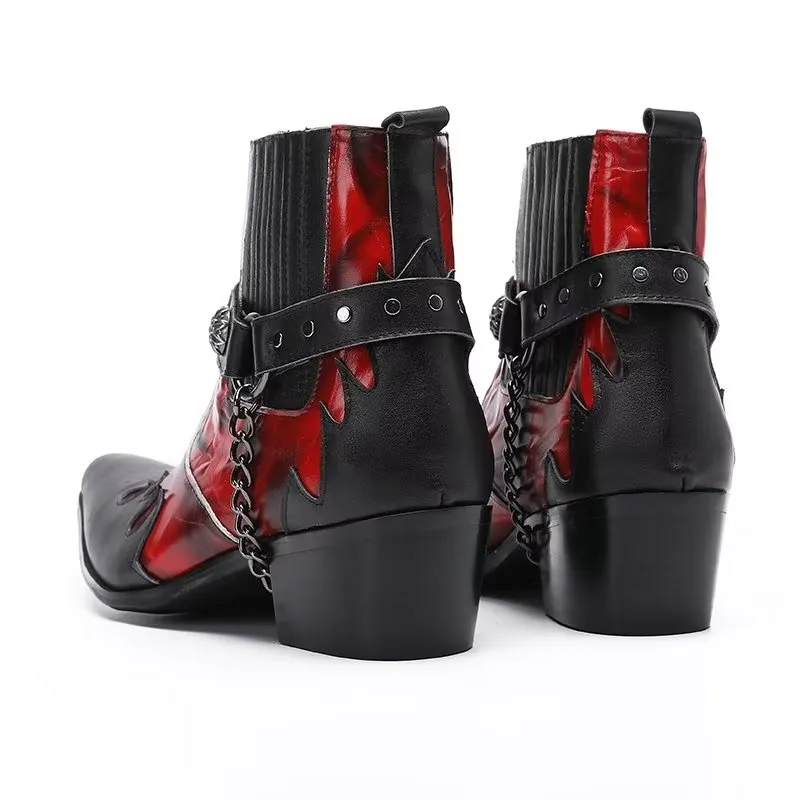 LuxeLeather Elegant Ankle Height Dress Boots