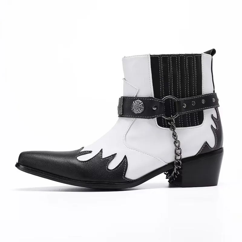 LuxeLeather Elegant Ankle Height Dress Boots