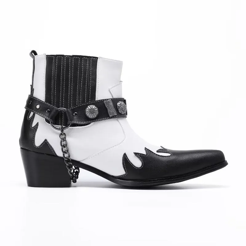 LuxeLeather Elegant Ankle Height Dress Boots