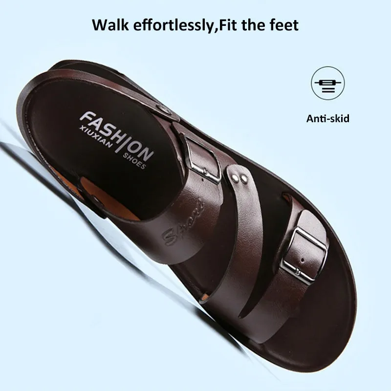 Men Genuine Leather Sandals