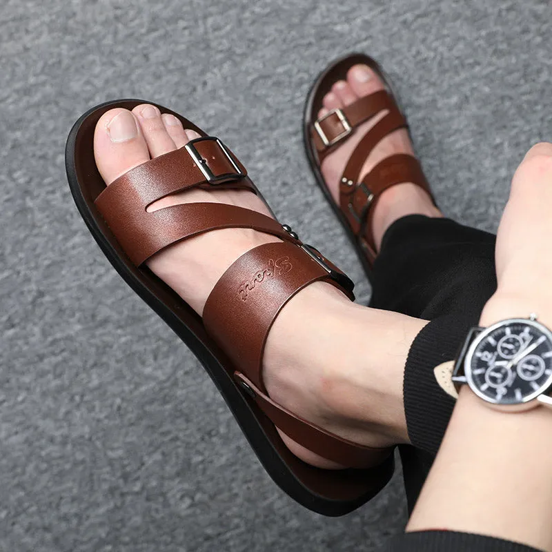 Men Genuine Leather Sandals