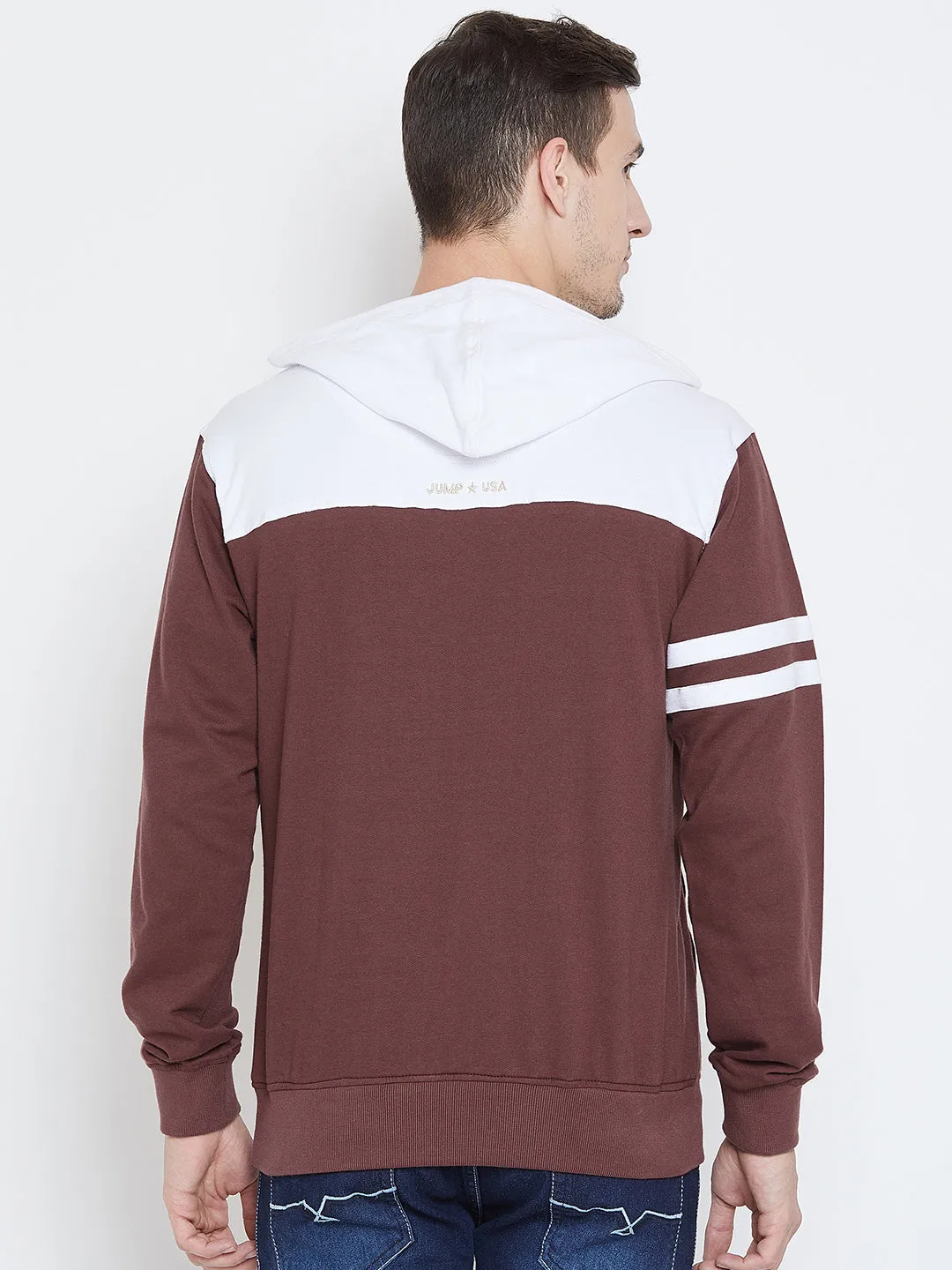 Men Maroon Casual Sweatshirts